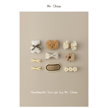 可愛寶寶小熊卡子發夾兒童發卡小夾子嬰兒不傷發頭飾女童胎毛發飾