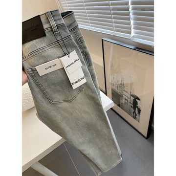 【GCYNUANUANUA】做舊/點染/水洗/黃泥色/修身/小腳/九分牛仔褲男