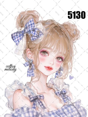 original sticker no.5130 人物貼紙 原創貼紙 原創人物貼紙 裝飾貼紙 cotton melody