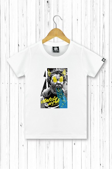 statelywork 我沒空照片 T-女T恤 黑白二色