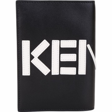 KENZO 撞色LOGO設計護照夾(黑/白)