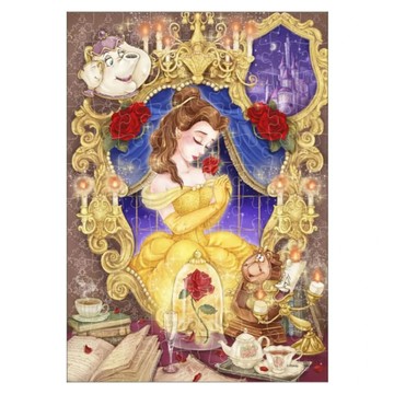 Tenyo 迪士尼優雅系列 貝兒拼圖 D-108-041 25.7 x 18.2  108片  混和顏色  1個