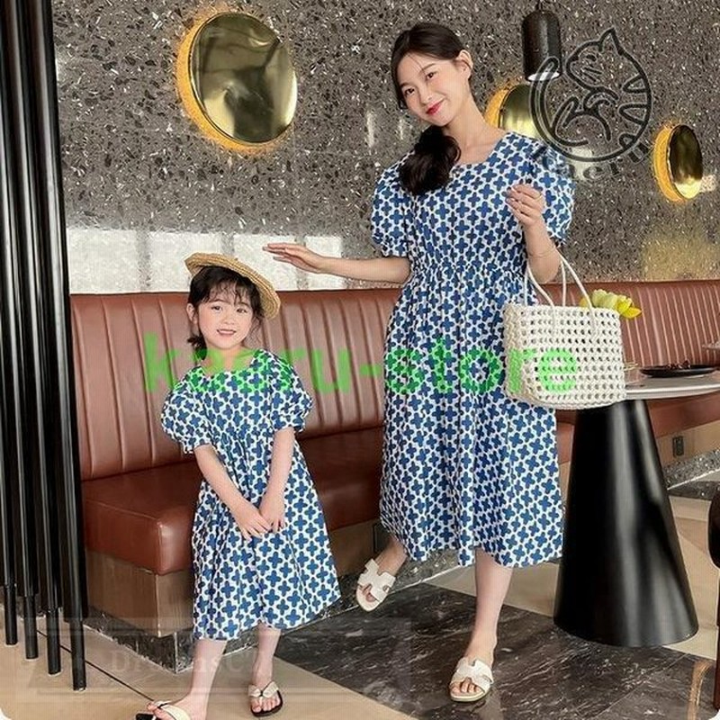 ワンピース 親子お揃い ワンピース レディースワンピース 女の子親子ペア ルック お揃いコーデ 親子ペアルック 家族ペアルック 親子 お揃い 単品販売 通販 Lineポイント最大0 5 Get Lineショッピング
