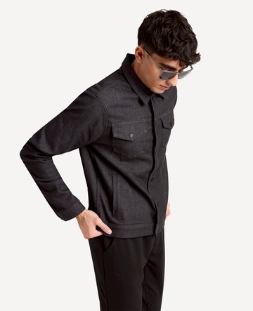 Kenneth Cole | Slim Fit Recycled Denim Jacket in Sheridan - Charcoal