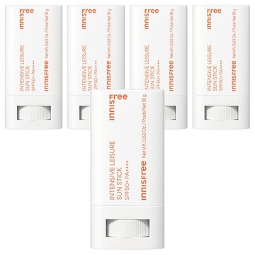 INNISFREE 台灣公司貨 強效防水休閒防曬棒 SPF50+ PA++++  18g  5支