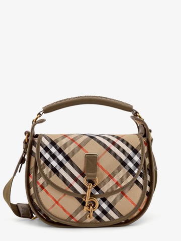 Clip Messenger Burberry Check fabric shoulder bag - BURBERRY - gender_Woman
