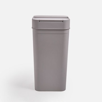 日本Like-it 密封防臭按壓式垃圾桶 45L 灰