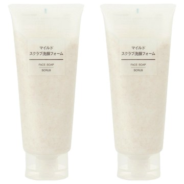 MUJI 無印良品 台灣公司貨 溫和去角質洗面乳  200g  2條