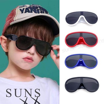 【SUNS】兒童太陽眼鏡 大框風鏡 休閒運動款 運動墨鏡 騎行風鏡 抗UV(16599)