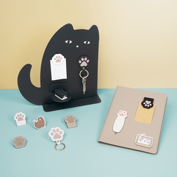 【LHiDS】造型收納立板_可搭貓掌磁吸書籤 (三入一組)