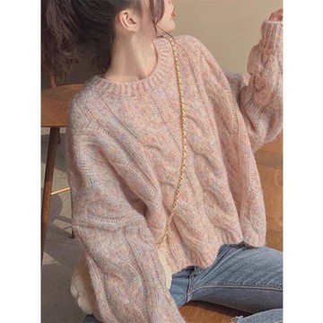 毛衣女秋冬2025新款慵懶風奶乖溫柔系穿搭加厚內搭打底針織衫上衣