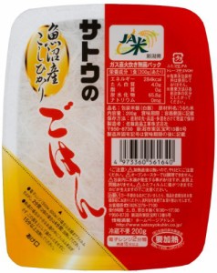 サトウ ごはん 新潟県魚沼産コシヒカリ 200g*6個