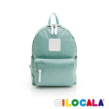 【CILOCALA】亮彩尼龍防潑水後背包-小-蛋石藍