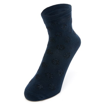 【買7送2】淑女中筒圓點金蔥襪-丈青(298700217)