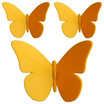 QUALy Butterfly Magnet 翩翩飛舞磁鐵 3個  顏色隨機  7.5 x 17.3 x 2.5cm