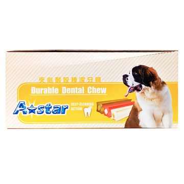 A star 夾心耐咬棒潔牙骨 Durable Dental Chew  鮭魚蔓越莓  1.6kg  1盒