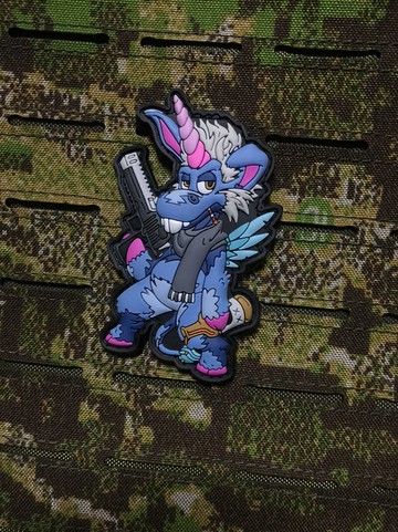 德國PATCHLAB 獨角獸軍團 快樂玉米 士氣章 魔術貼  臂章 肩章