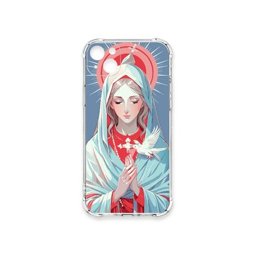 iPhone 13 殼 TRON IPhone 13 聖母水彩 四角防摔殼 手機殼