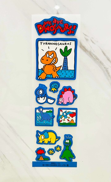 【震撼精品百貨】We Are Dinosaurs 恐龍~日本Sanrio三麗鷗 恐龍貼紙-大海*02343