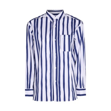 A.p.c. - Dark Blue Cotton Stripe Dress