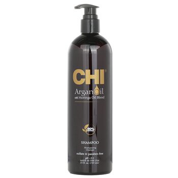 【CHI】摩洛哥堅果油及辣木油洗髮精-不含硫酸鹽及對羥苯甲酸酯Argan Oil Plus Moringa Oil Shampoo