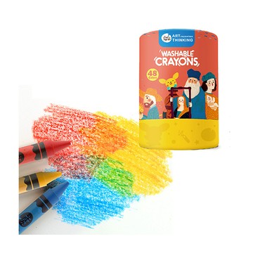 【JarMelo 原創美玩】可水洗蠟筆(48色)