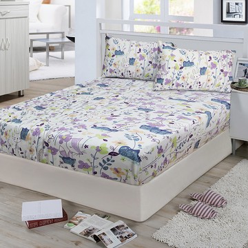 【多利寶寢具】Indian_100%純天絲雙人三件式床包組-隨意清新