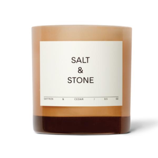 美國 SALT & STONE 天然香氛蠟燭 雪松番紅花