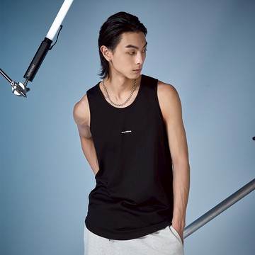 CACO-涼感面料-弧型下擺背心(三色)-男【J1NA033】