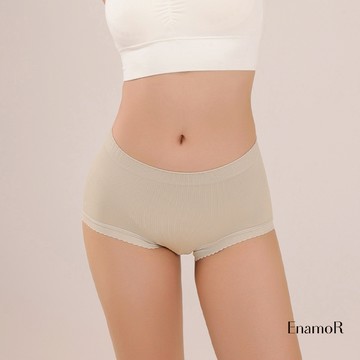 【EnamoR】輕塑力無縫內褲【中低腰】/舒適 透氣 提臀 顯瘦 簡約 百搭 日系穿搭 女生內褲 洋裝 睡衣 _*