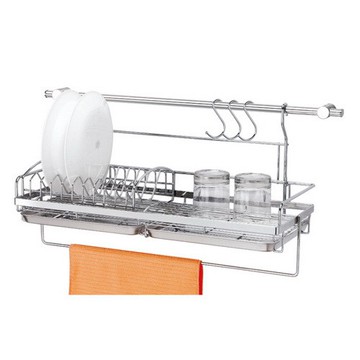 A3510 檯面用碗盤架含3502不鏽鋼掛桿