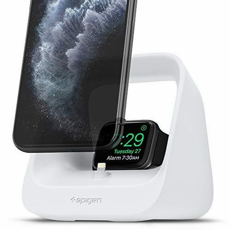 Spigen Apple製品専用 2in1 充電スタンド クレードル ドック Iphone Airpods Pro Airp 通販 Lineポイント最大0 5 Get Lineショッピング
