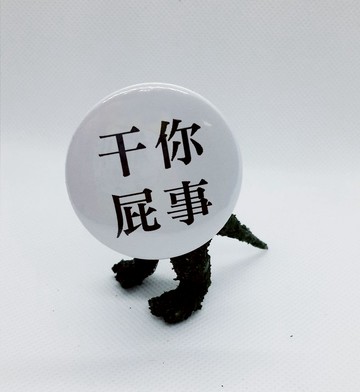 【干你屁事】 Li-good 4.4cm別針