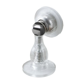 小麥購物 免鑽孔磁吸式矽膠超靜音門擋 透明款 122.5g  1個