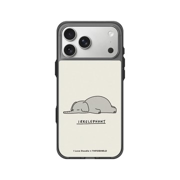 iPhone 17 Pro Max Clear (相機按鈕) 酷墨灰 - ilovedoodle (Lim Heng Swee) - Irrelephant 大象
