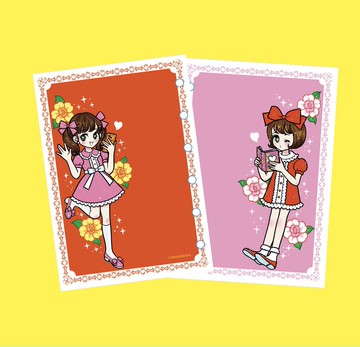 貼紙簿補充內頁 復古女孩