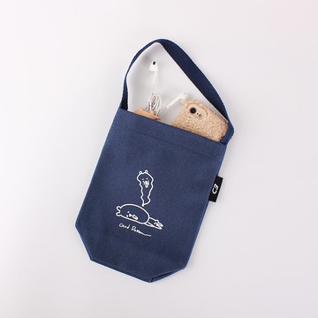 棉麻隨手袋-God Damn  斜背包/肩背包/手機袋/飲料提袋