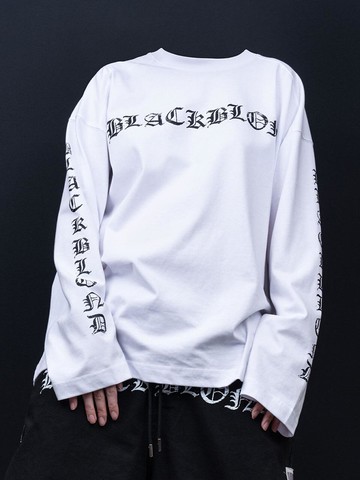 Crushed Faith Long T-Shirt [Beige]