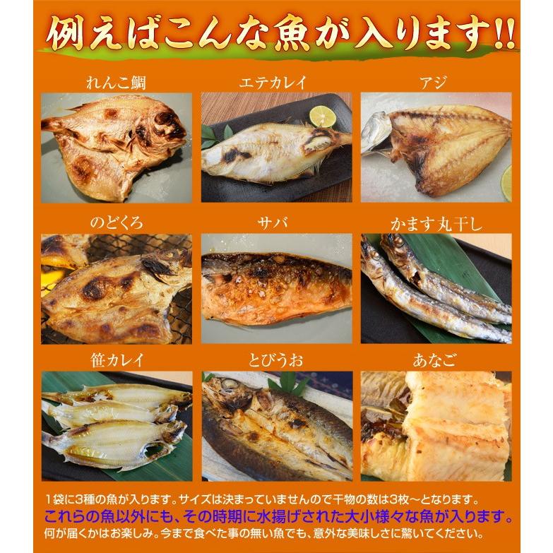 魚 干物 ひもの 訳あり 訳あり干物セット 3種×3袋 合計900g 300g×3袋 冷凍 冷凍同梱可能 送料無料