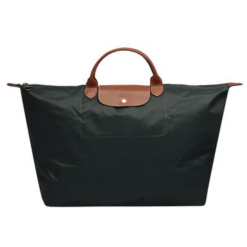 LONGCHAMP 摺疊短把水餃手提包(大-槍銅色)