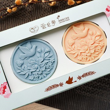 【愛皂事】愛幸福花鳥手工皂禮盒( 婚禮/送禮/自用 )