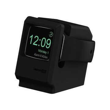 HH Apple Watch 電腦造型環保矽膠充電底座(黑色)