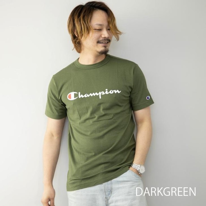 チャンピオン Tシャツ メンズ ロゴプリント ワンポイント クルーネック