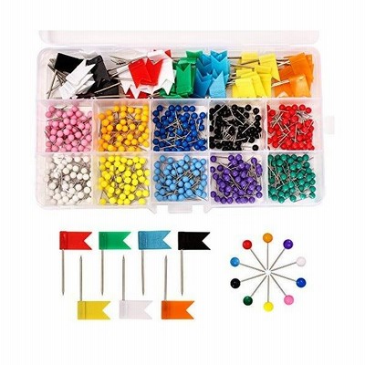 プッシュピン 押しピン 570枚入り 画びょう マップピン 丸 フラッグピン 画鋲 ミックスカラー 学校用 事務用品 文具用品 カレンダー固 通販 Lineポイント最大get Lineショッピング