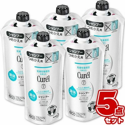 キュレル シャンプー 詰め替え 340ml (×5個セット) 花王