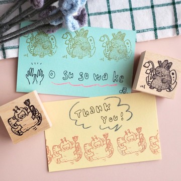 在手帳一角翩翩飛舞。蝴蝶動物印章