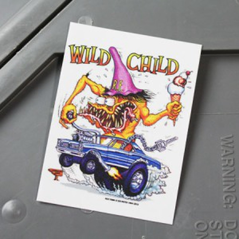 ラットフィンク ステッカー 車 アメリカン キャラクター おしゃれ バイク ヘルメット かっこいい Ratfink Wild Child Sc Rdusa017 Mon 通販 Lineポイント最大1 0 Get Lineショッピング