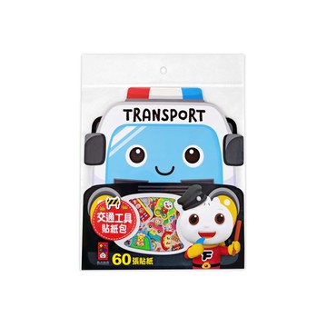 交通工具貼紙包：60張貼紙(FOOD超人)