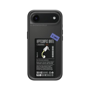 iPhone Air Mod NX -邊框背蓋組合 (相機按鈕) 黑 - Marine Debris - 棉花棒海馬