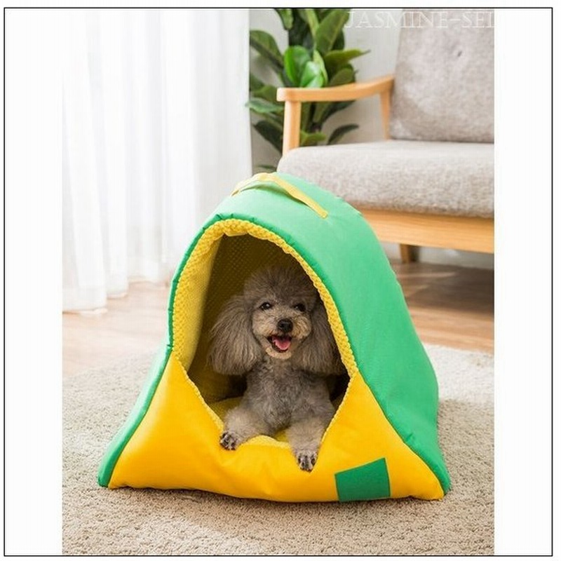犬用ベッド 室内ハウス ペットハウス ペット用品 小型犬 中型犬 ドーム型 三角 テント風 寝床 寝具 取っ手付き お昼寝 リラックス 移動可 キャン 通販 Lineポイント最大get Lineショッピング